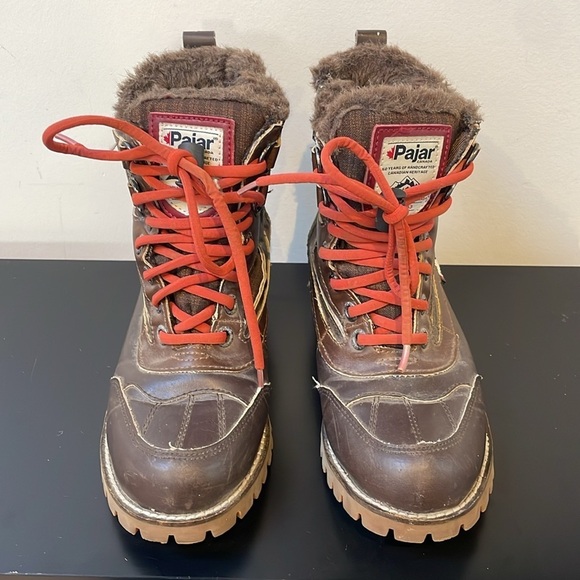 Pajar Canada kids winter boots 4.5 brown waterproof seam-sealed Tex-membrane - Picture 2 of 13